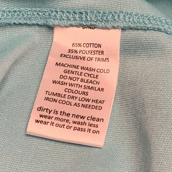 Horny Toad 1/4 Zip Long Sleeve T9 Tipped Zip Large Toad and Co Turquoise Blue - Picture 9 of 9